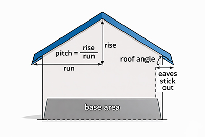 Roofing Calculator Diagram